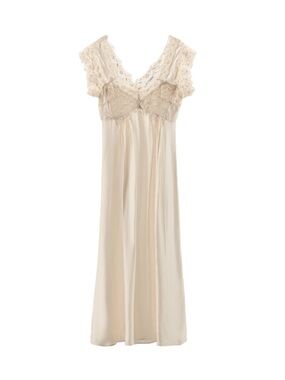 NWT ZARA Satin Effect Lace Slip Dress